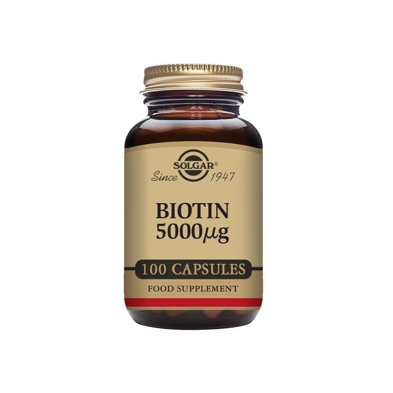 SOLGAR Biotina 5000 mcg 100 comprimidos