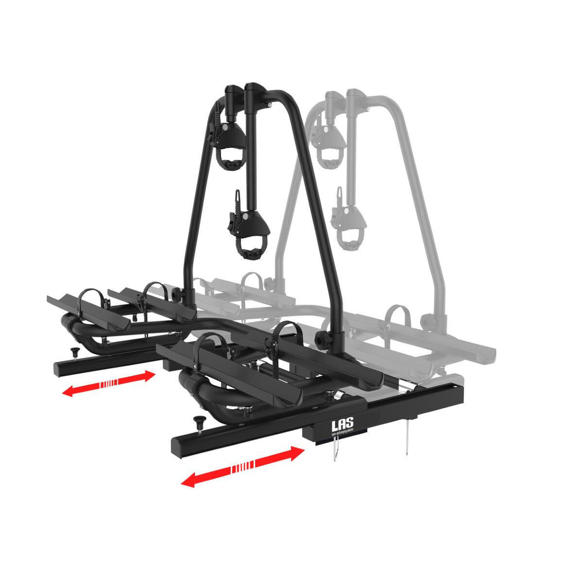 Las - Porte-vélos 2 Vélos Alu Pour Flèche De Caravane Ou De Remorque - Las - Porte-vélo - Incolore - Taille Unique - Decathlon