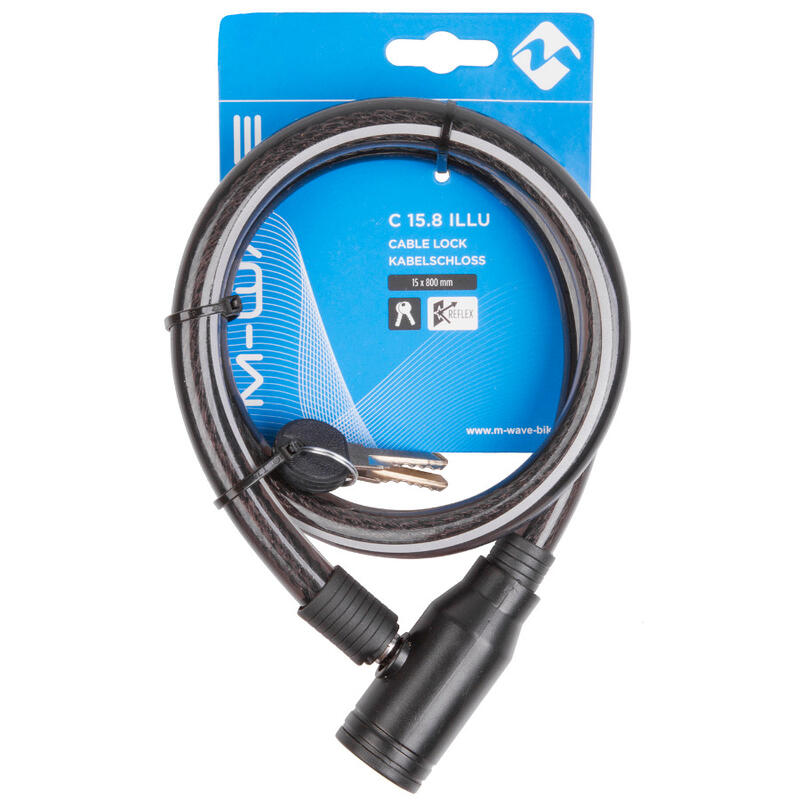 Antifurt cu Cheie M-WAVE "C 15.8 Illu" Reflex