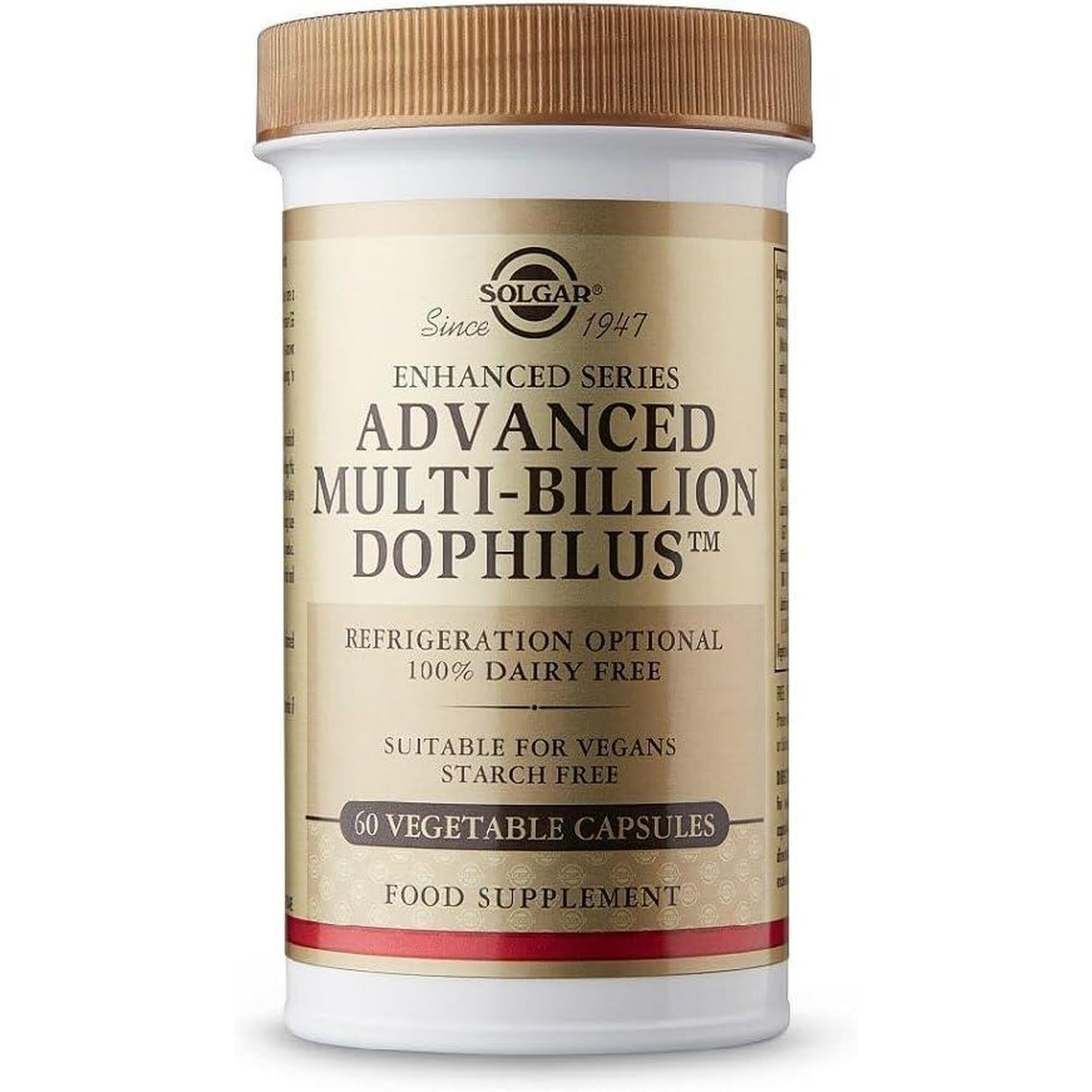 SOLGAR Multi Billion Dophilus Avanzado 60 Cápsulas Vegetales