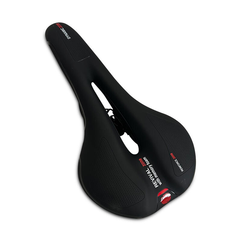 Selle Confort Soft 28x15cm Femmes/Hommes Noir