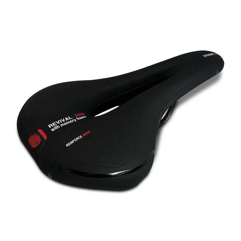 Selle Confort Soft 28x15cm Femmes/Hommes Noir