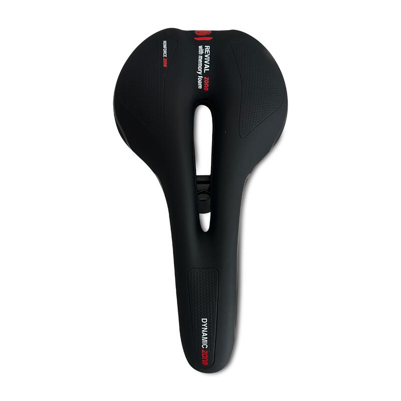 Selle Confort Soft 28x15cm Femmes/Hommes Noir