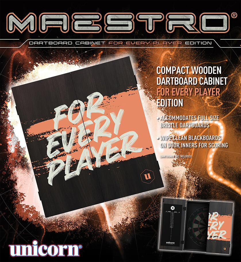Unicorn Maestro For Every Player Dartboard Cabinet 4/4