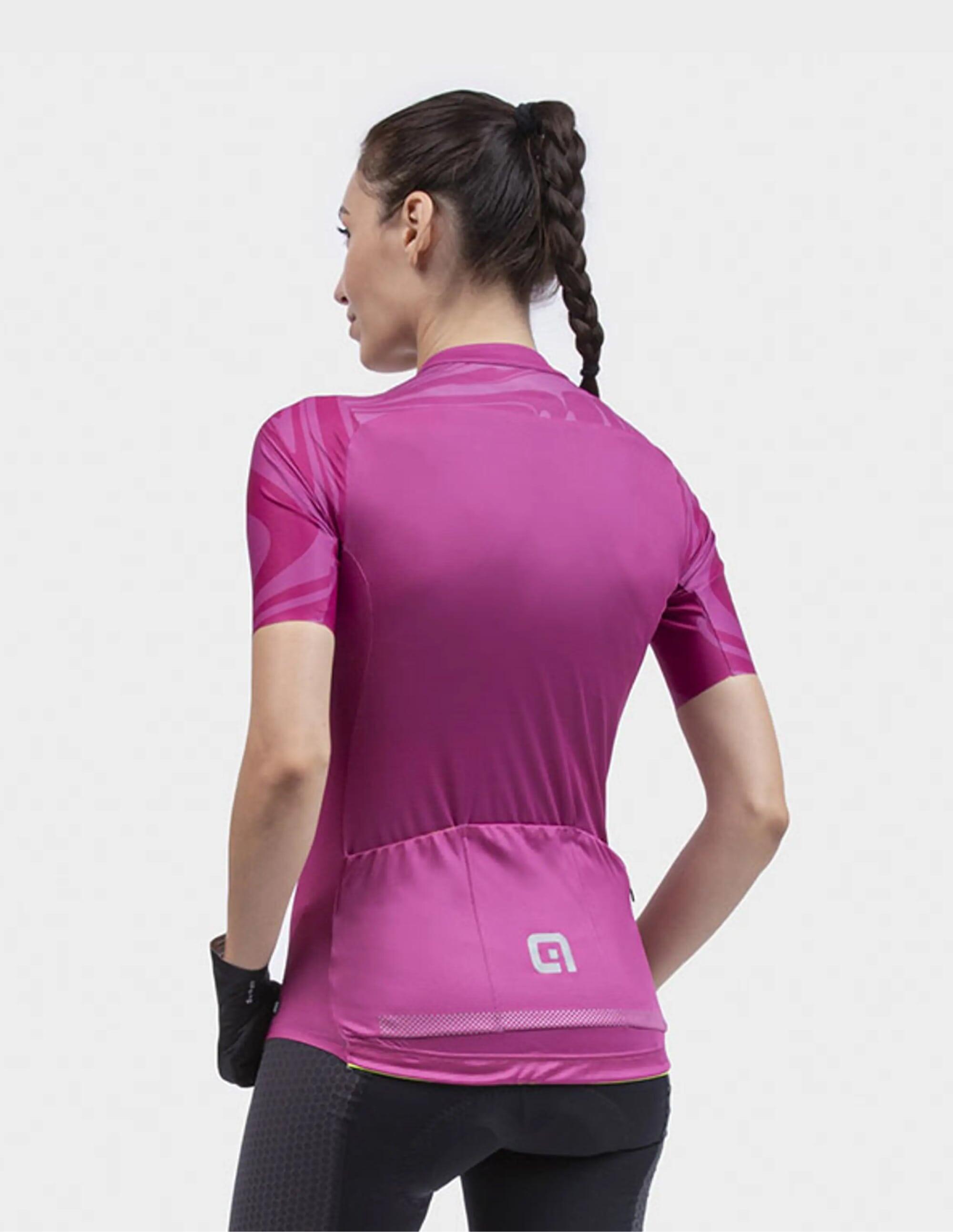 Maglia manica corta da donna rosa Alé Artika 4/5