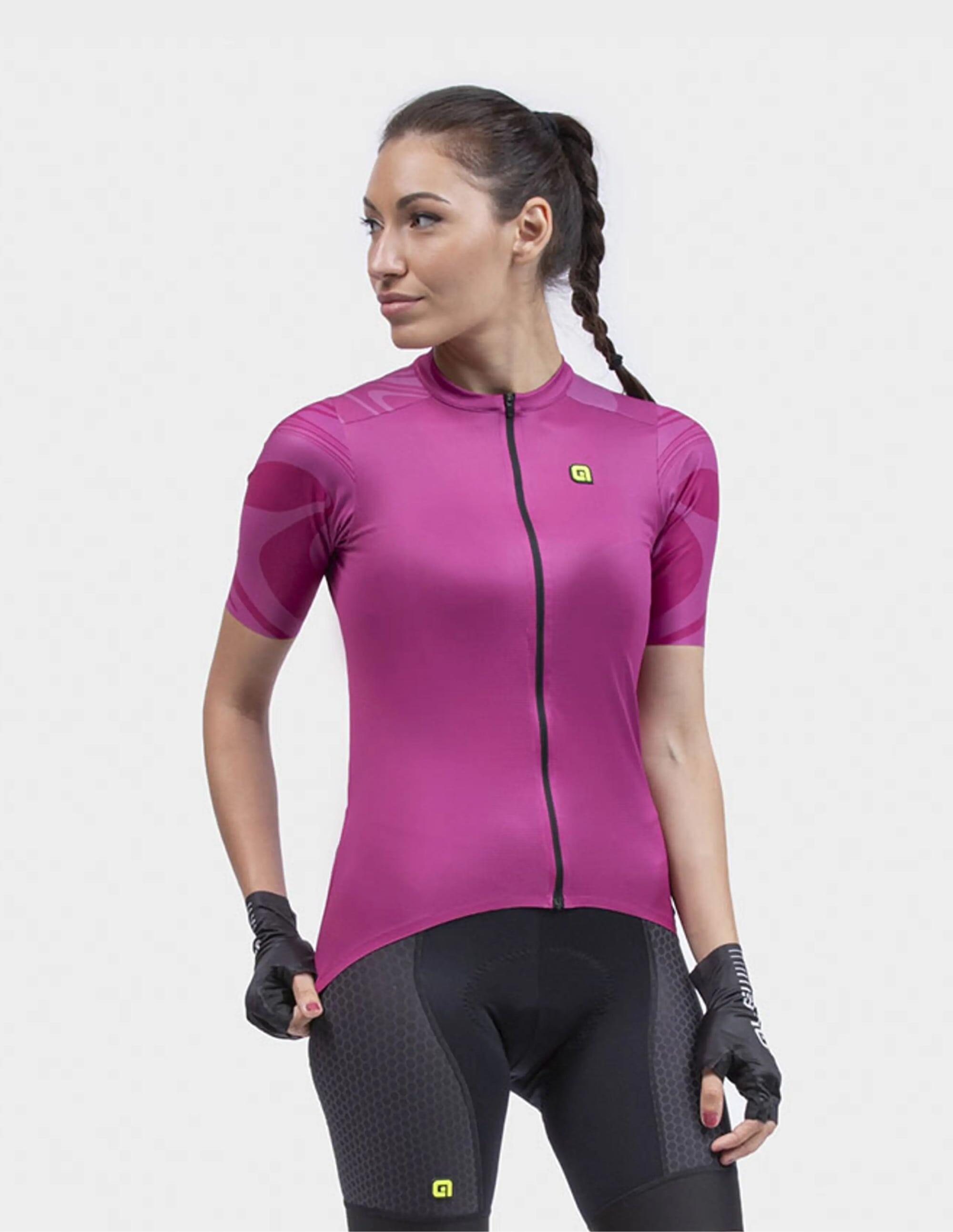 Maglia manica corta da donna rosa Alé Artika 3/5