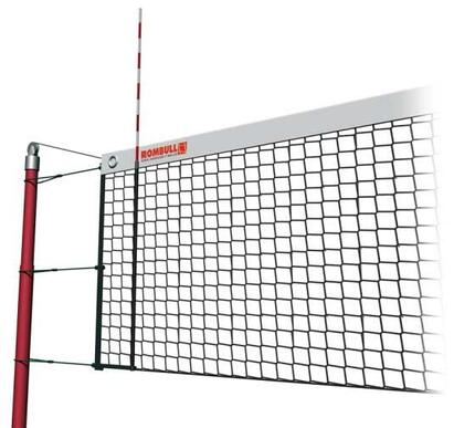 Beachvolleyballnetz Basic Beachvolleyballnetz mit PVC-Top-Band, Farbe: schwarz