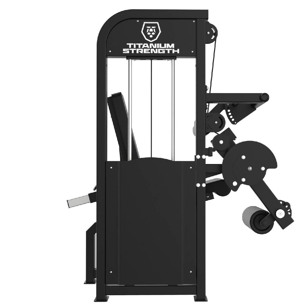 Selectorizada Dual Extensión de Piernas y Femoral Sentado Premium Titanium 5/5