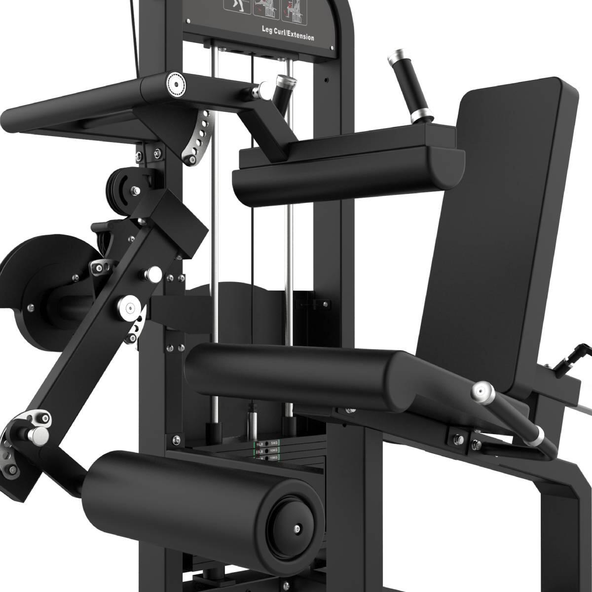 Selectorizada Dual Extensión de Piernas y Femoral Sentado Premium Titanium 3/5