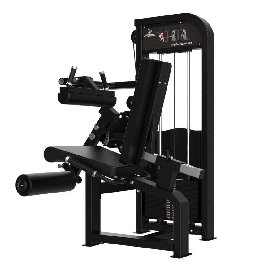 Selectorizada Dual Extensión de Piernas y Femoral Sentado Premium Titanium 2/5