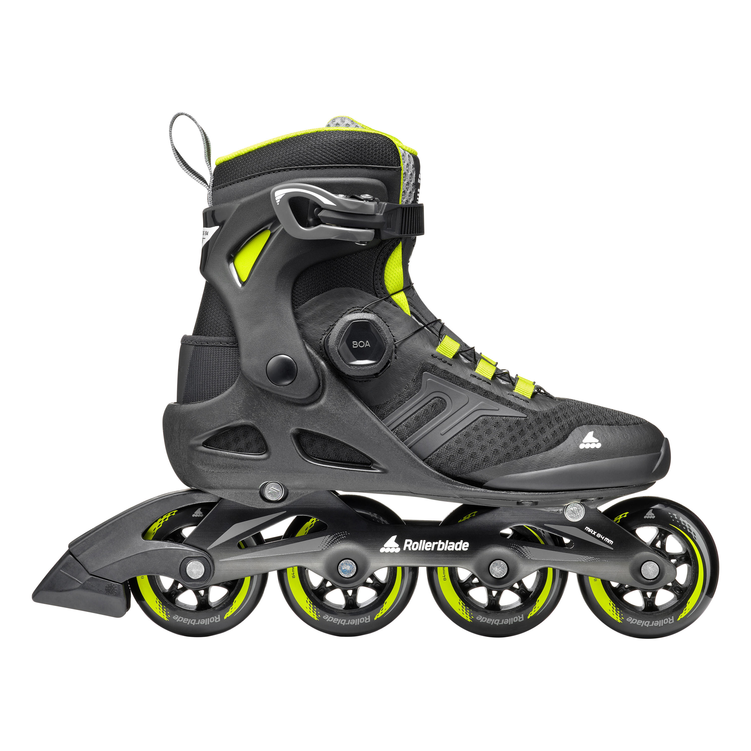 ROLLERBLADE MACROBLADE 84 BOA, NOIR/LIME, 47/47.5 3/6