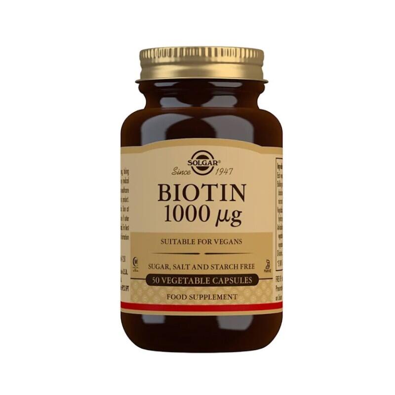 SOLGAR Biotina 1000 mcg 50 comprimidos