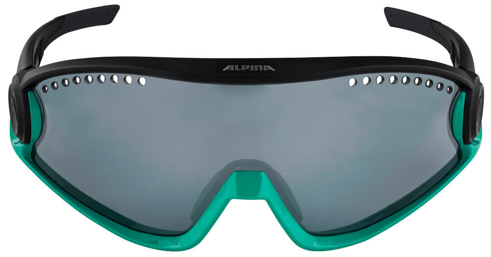 ALPINA Lunettes de soleil 5W1NG, turquoise/noir 2/4