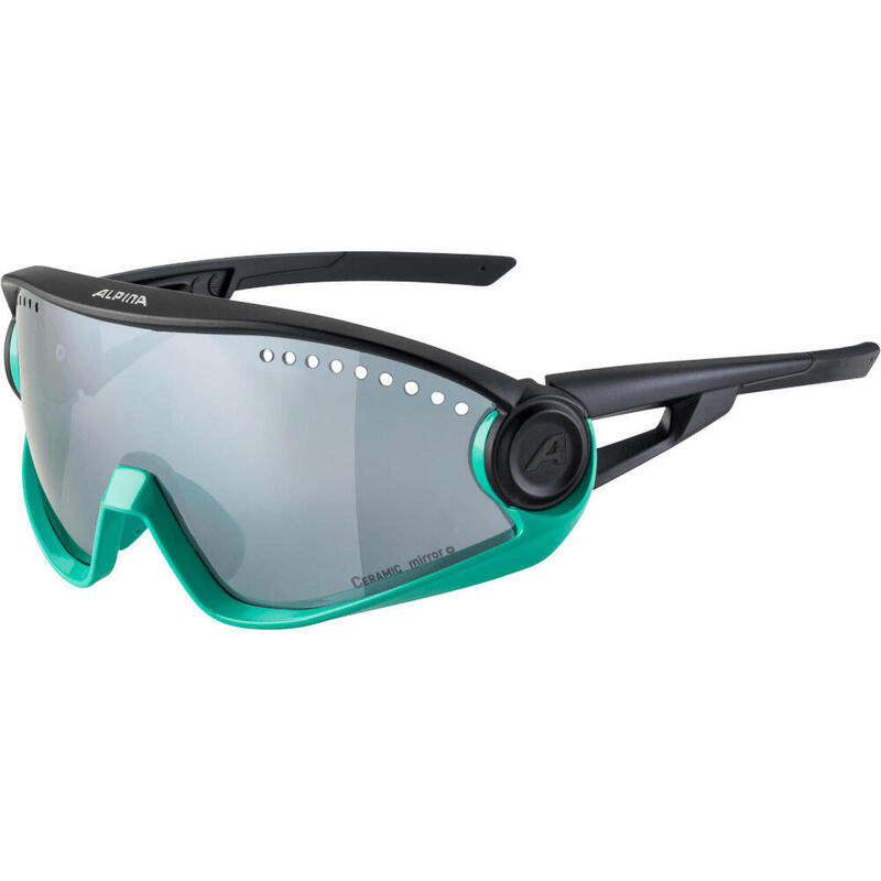 ALPINA Lunettes de soleil 5W1NG, turquoise/noir