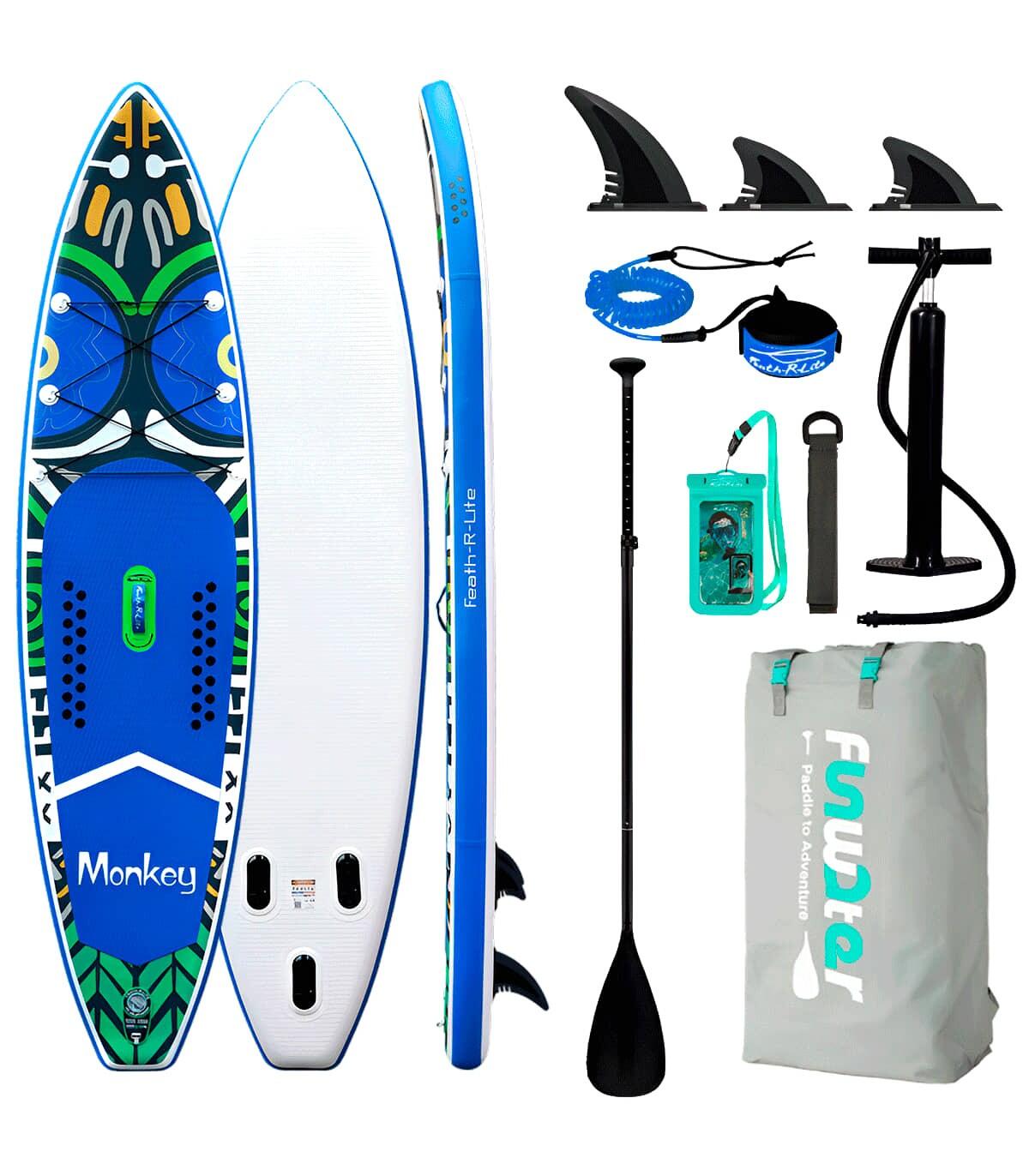 KOL OUTDOOR Prancha de Paddle Surf Insuflável MONKEY 11'6" (350x84x15 cm)