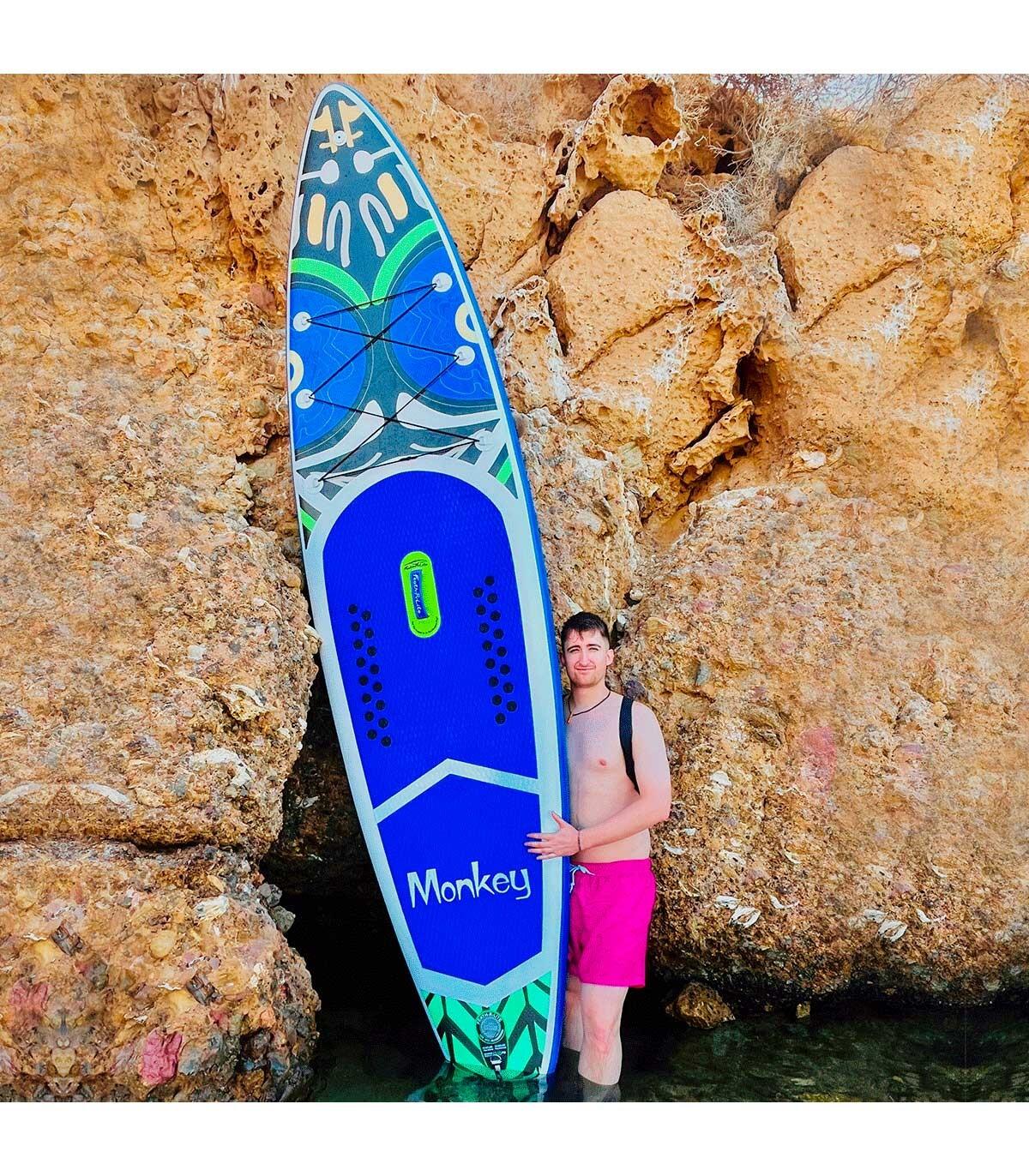 Stand up paddle gonflable MONKEY 11'6" allround – SUP 350x84x15 cm complet 6/7