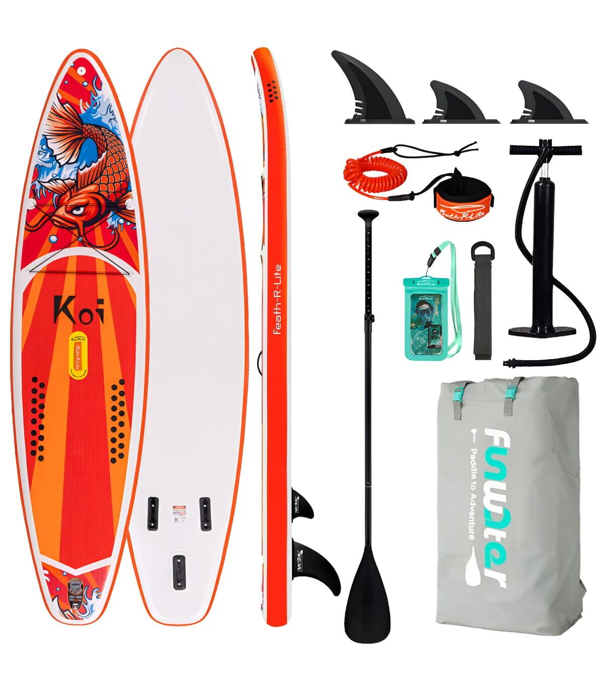 KOL OUTDOOR Prancha de paddle surf inflável KOI 11'6" (350x84x15 cm)
