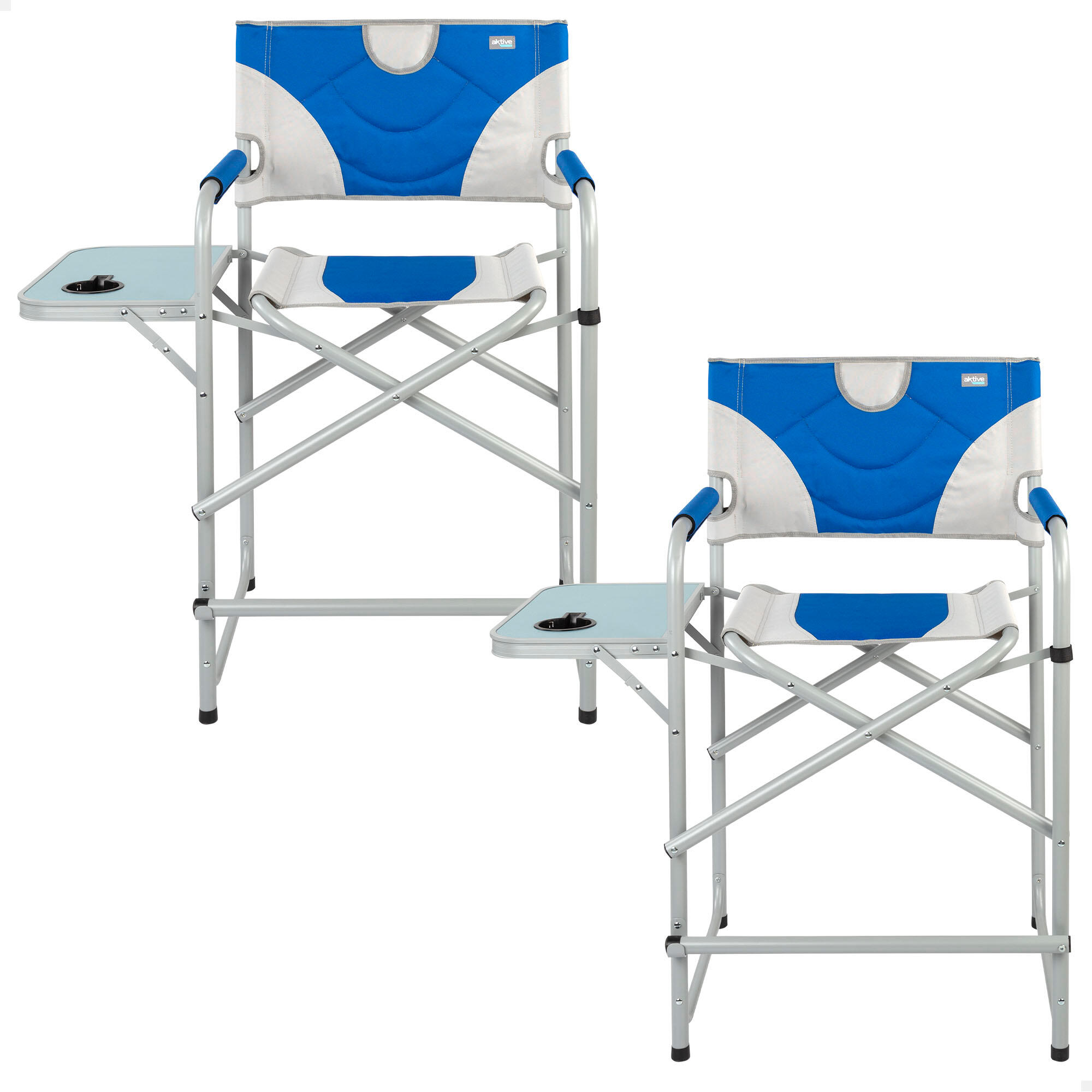Pack de 2 cadeiras de diretor dobráveis altura xl aktive