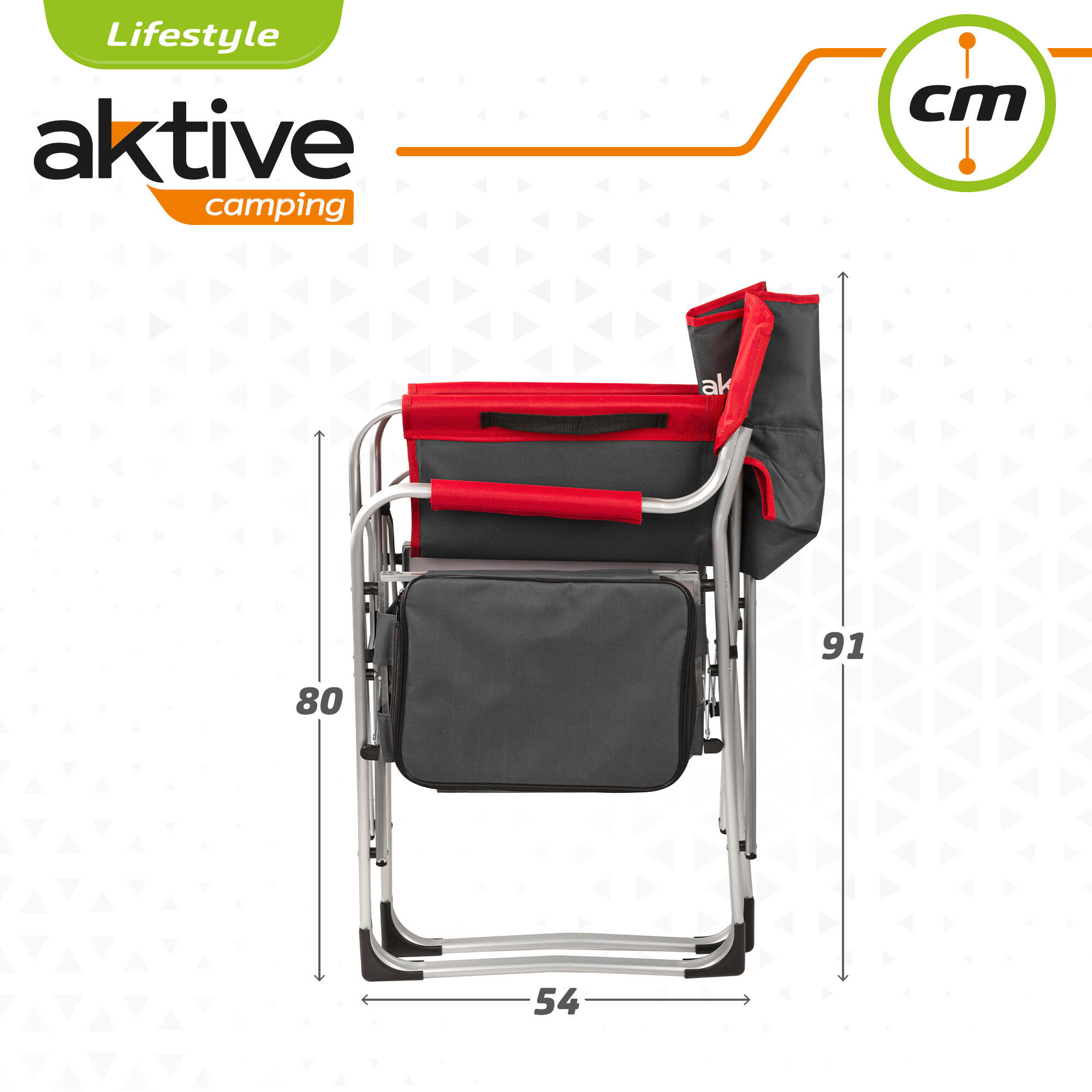 Pack 2 sedie regista da campeggio con tavolo e borsa frigo Aktive 7/7
