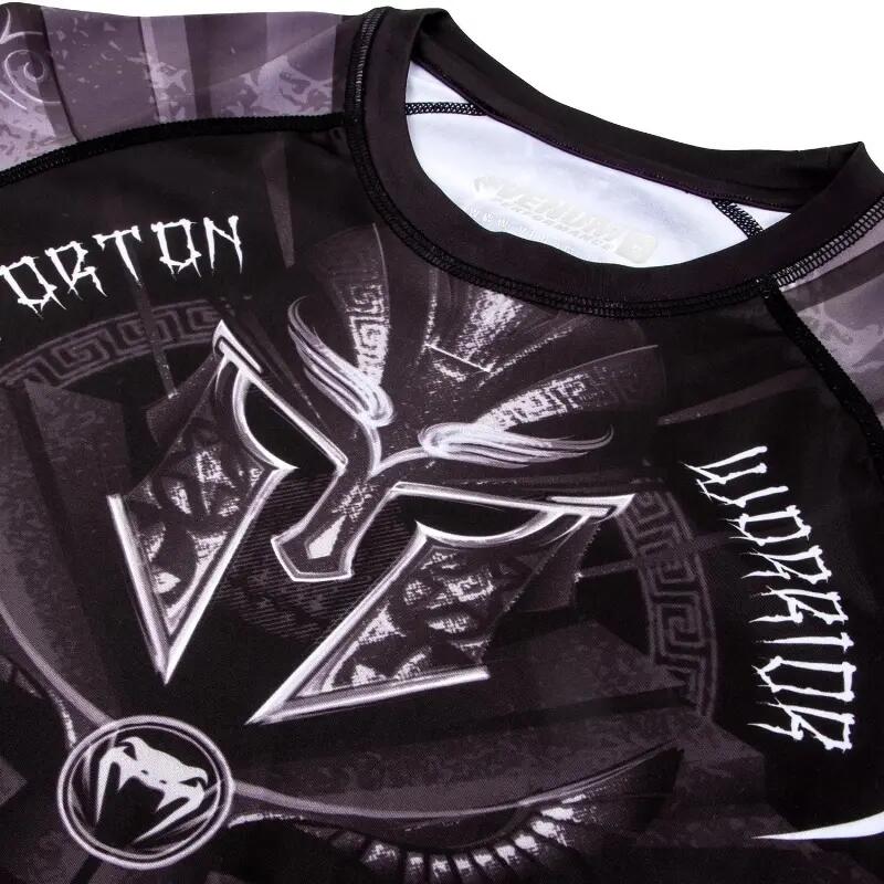 Venum Gladiator 3.0 Rashguard - Black-White - Long Sleeves 7/7