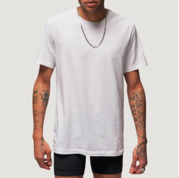 Camiseta nike jordan flight base tee pk - hombre - blanco 5/5
