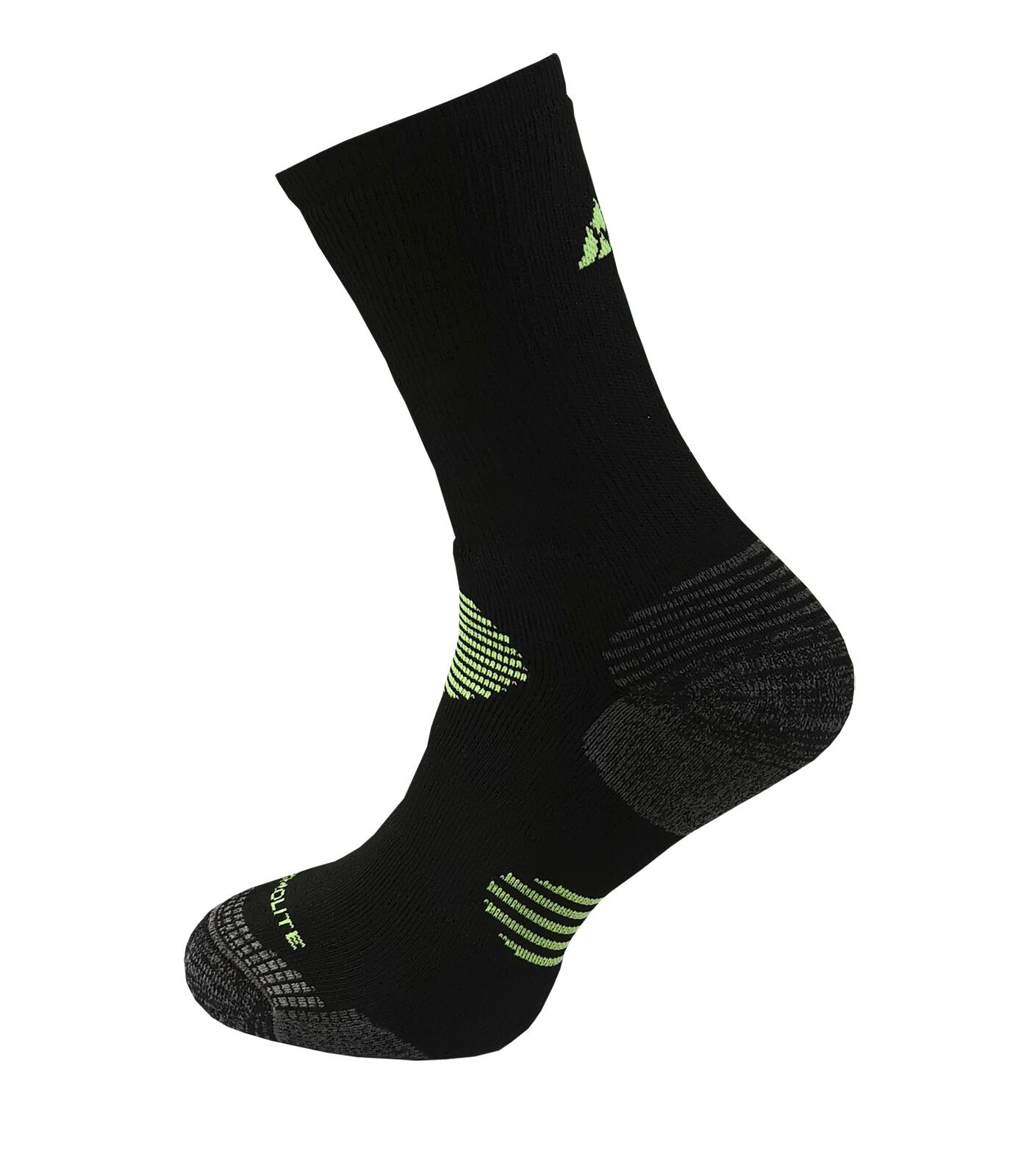 Calcetín Térmico Transpirable Sin Costuras Aconcagua Unisex Negro-Amarillo 3/5