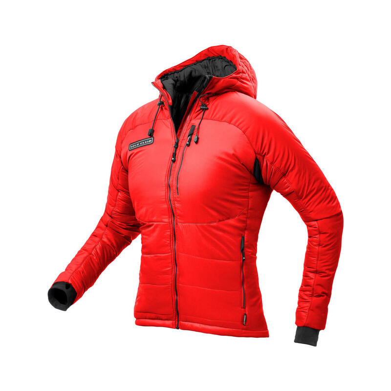Casaco Acolchado Nanga Alpinismo Mulher Térmico Vermelho