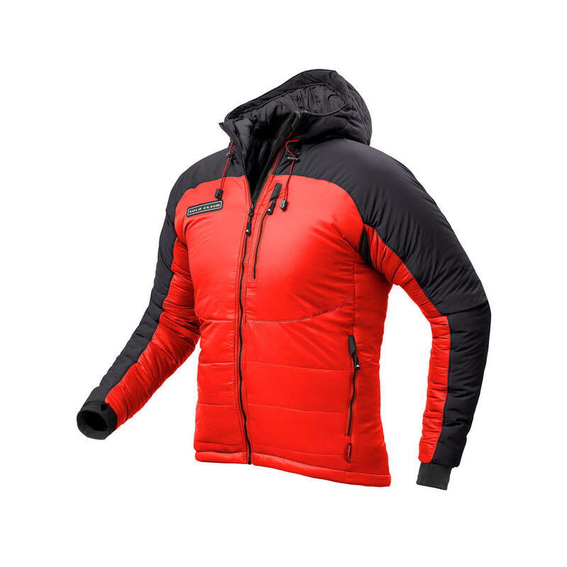 Casaco Acolchado Denali Alpinismo Homem Térmica E Impermeável Vermelho