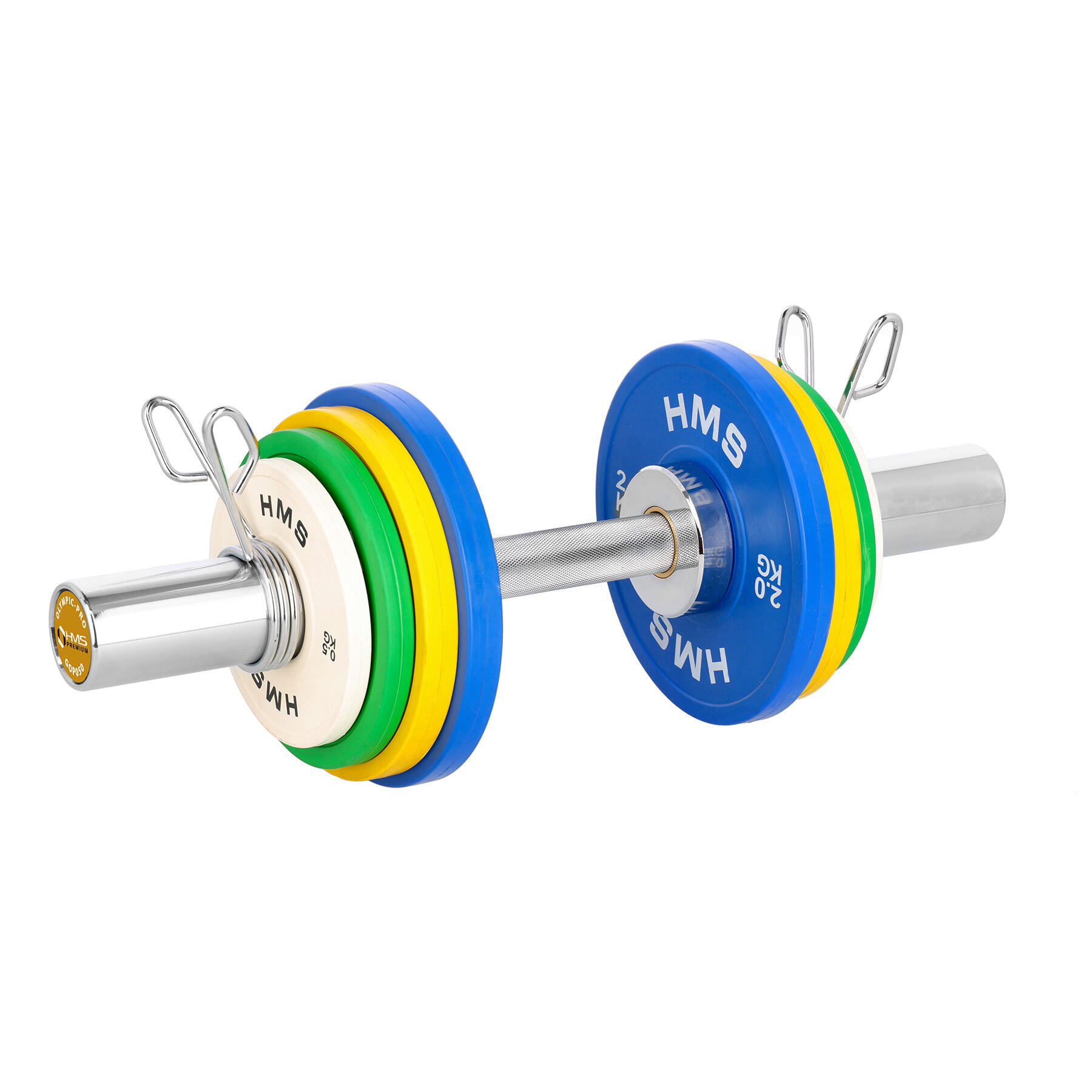 Haltère olympique court 5kg 50cm avec pinces HMS GOP050 7/7