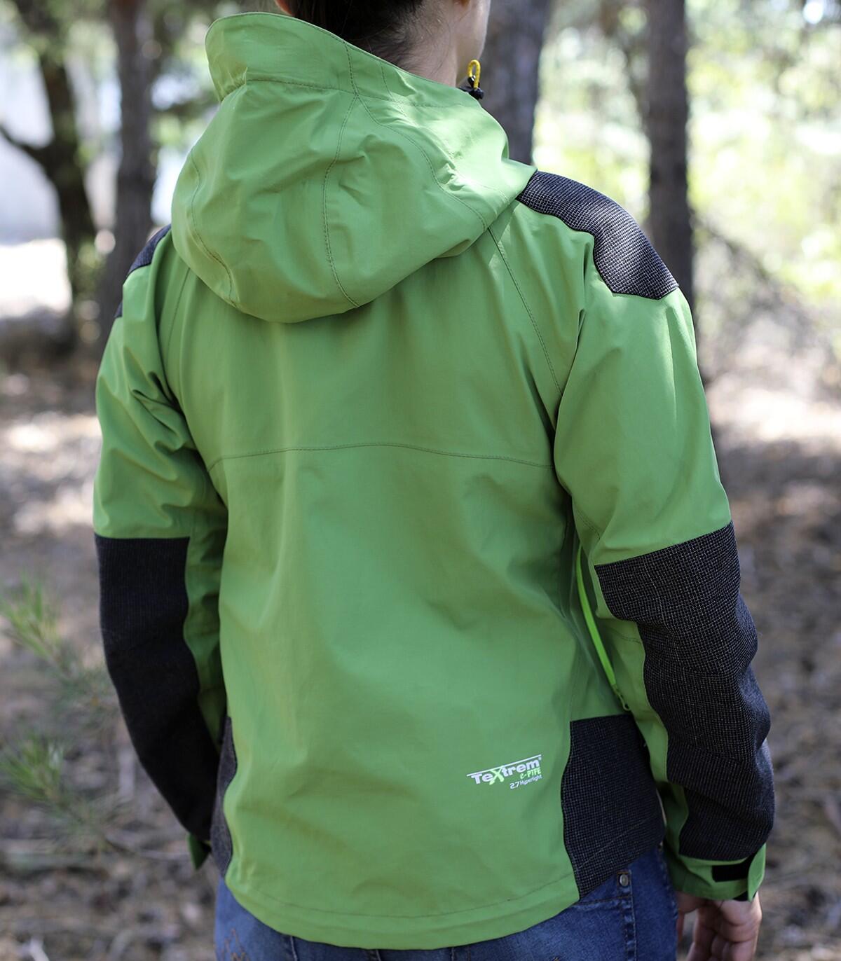 Casaco Spartan Alpinismo E Escalada Mulher Impermeável Cortavento Cinza 6/6