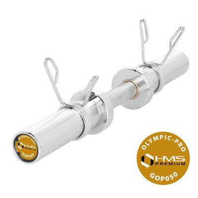 Olympische korte halterstang 5kg 50cm met klemmen hms gop050