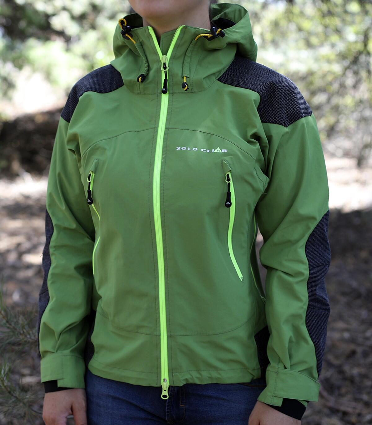 Casaco Spartan Alpinismo E Escalada Mulher Impermeável Cortavento Cinza 3/6