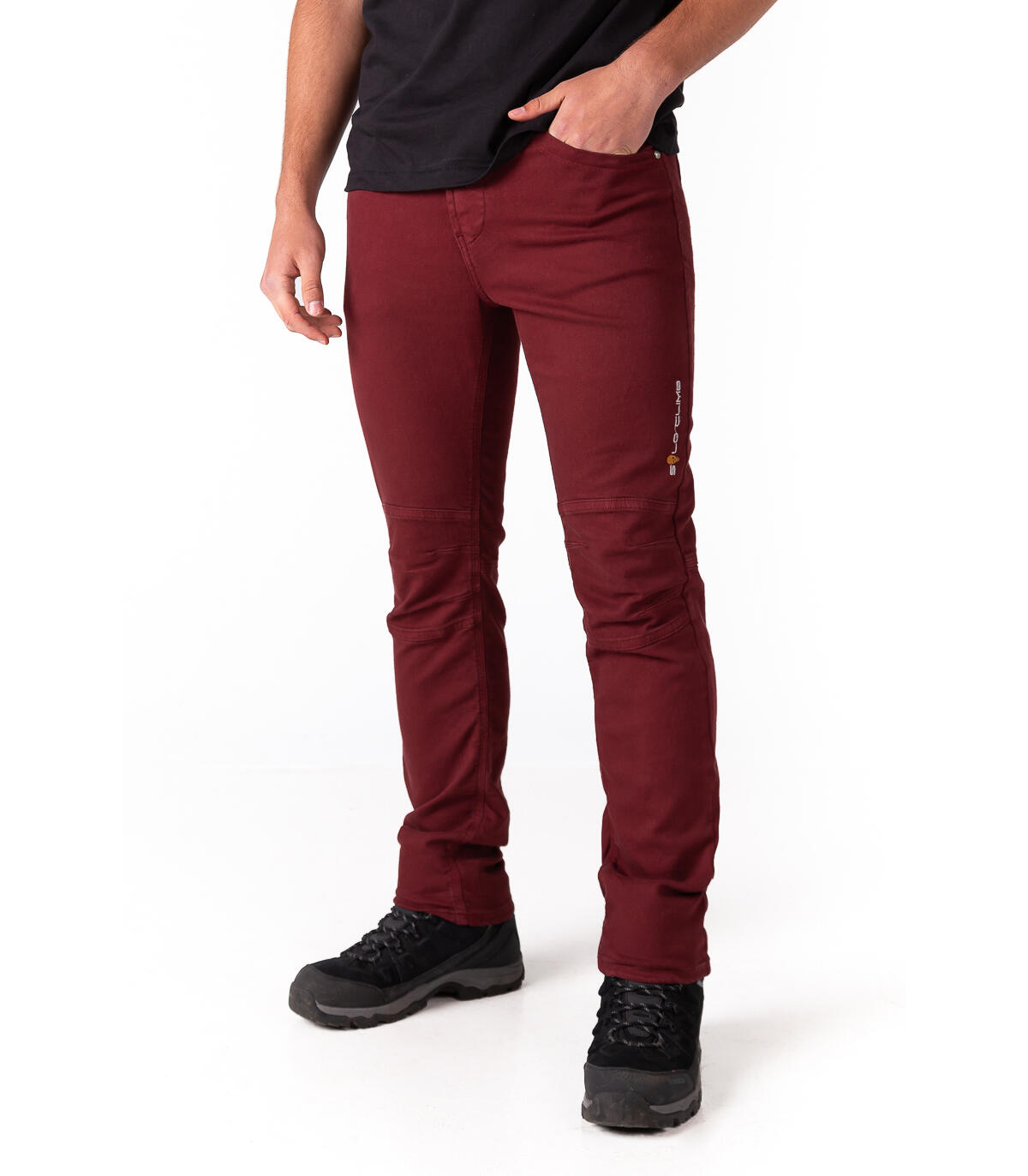 Pantalón Vaquero de Montaña y Escalada Ligero y Elástico Pinto Hombre Azul 5/6