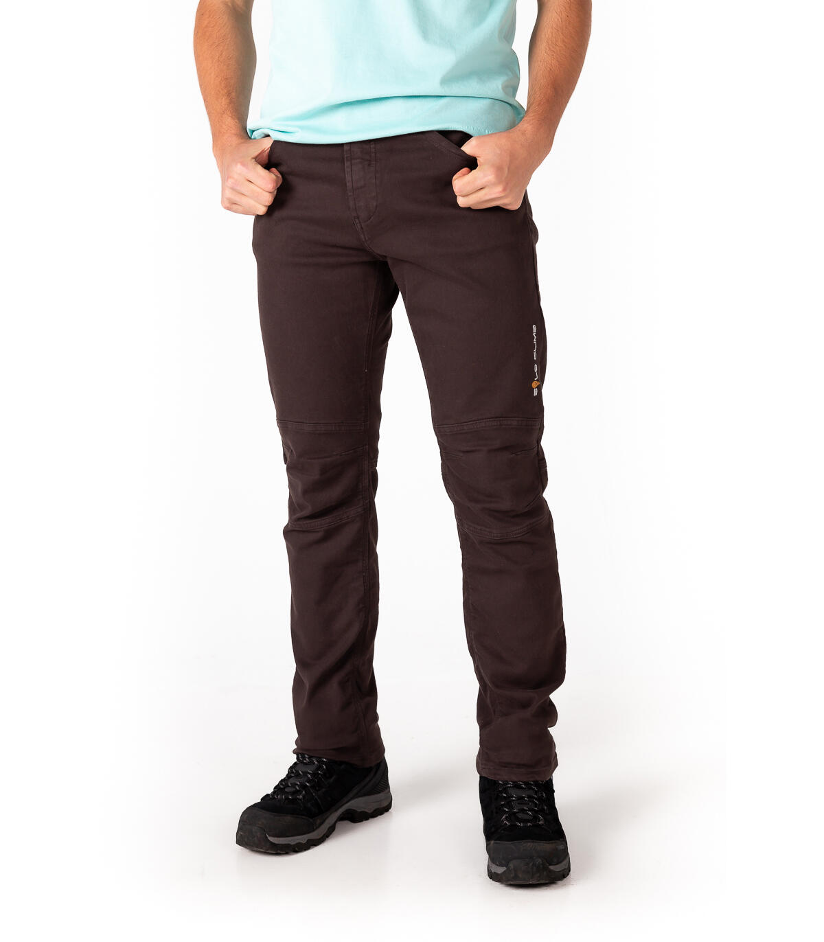 Pantalón Vaquero de Montaña y Escalada Ligero y Elástico Pinto Hombre Azul 6/6