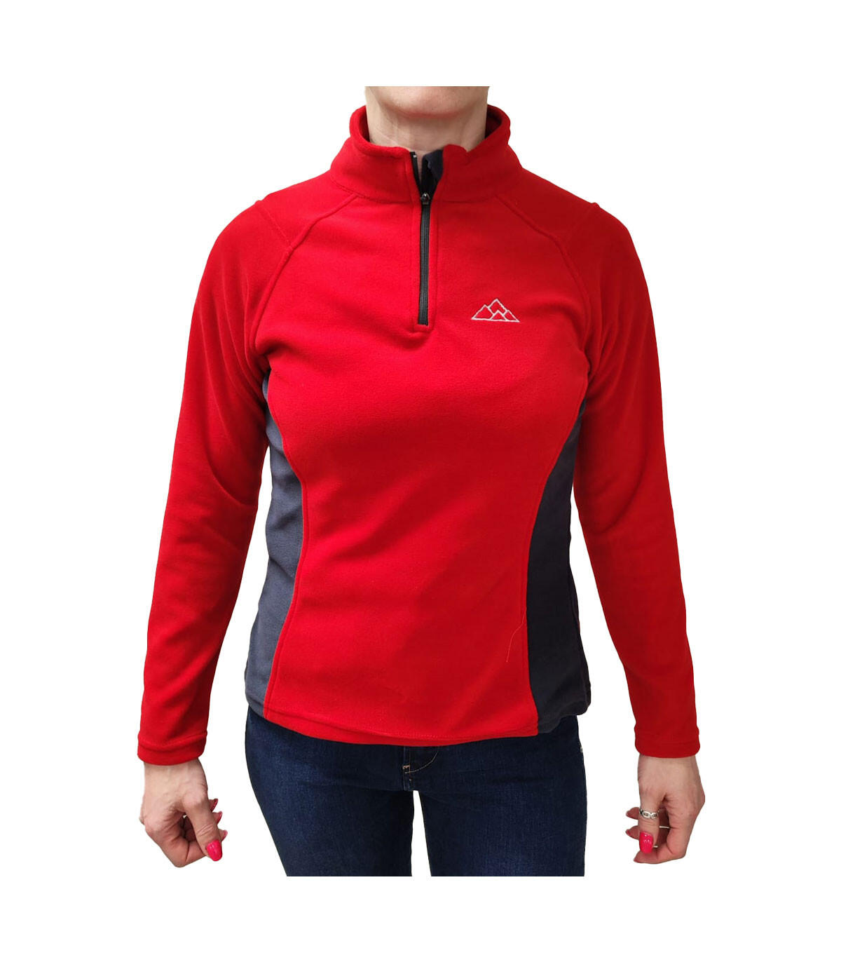 Forro Polar Elástico de Montaña y Trekking Dune Mujer Gris 5/6