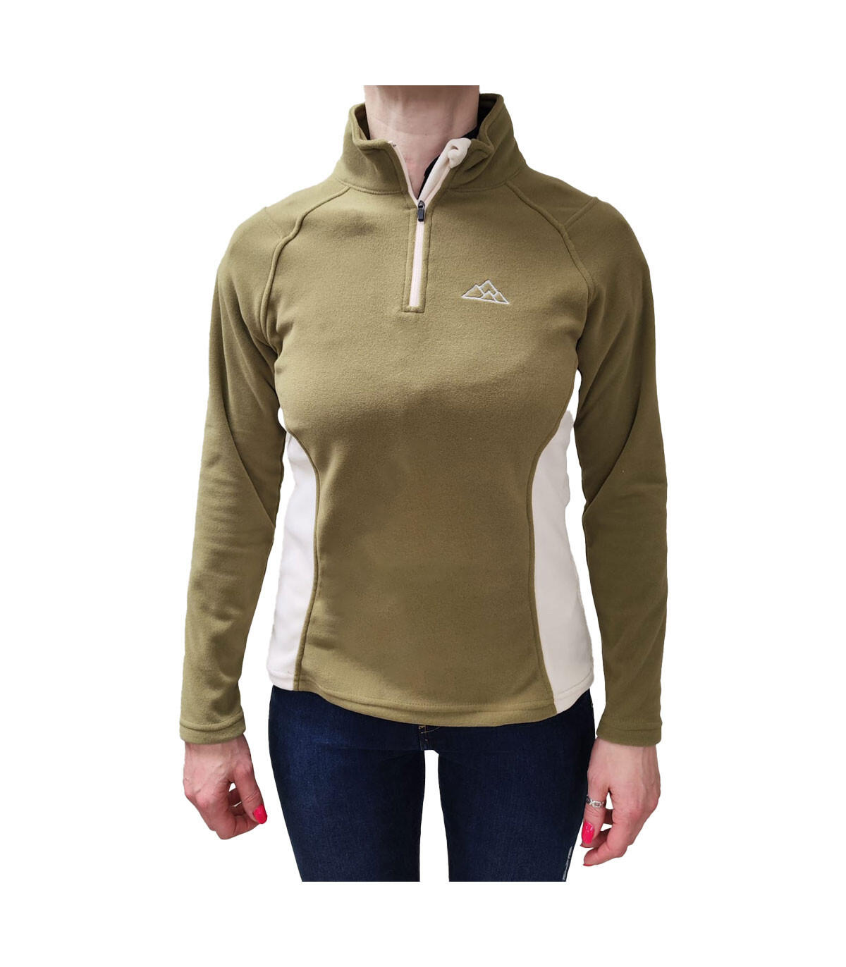 Forro Polar Elástico de Montaña y Trekking Dune Mujer Gris 4/6