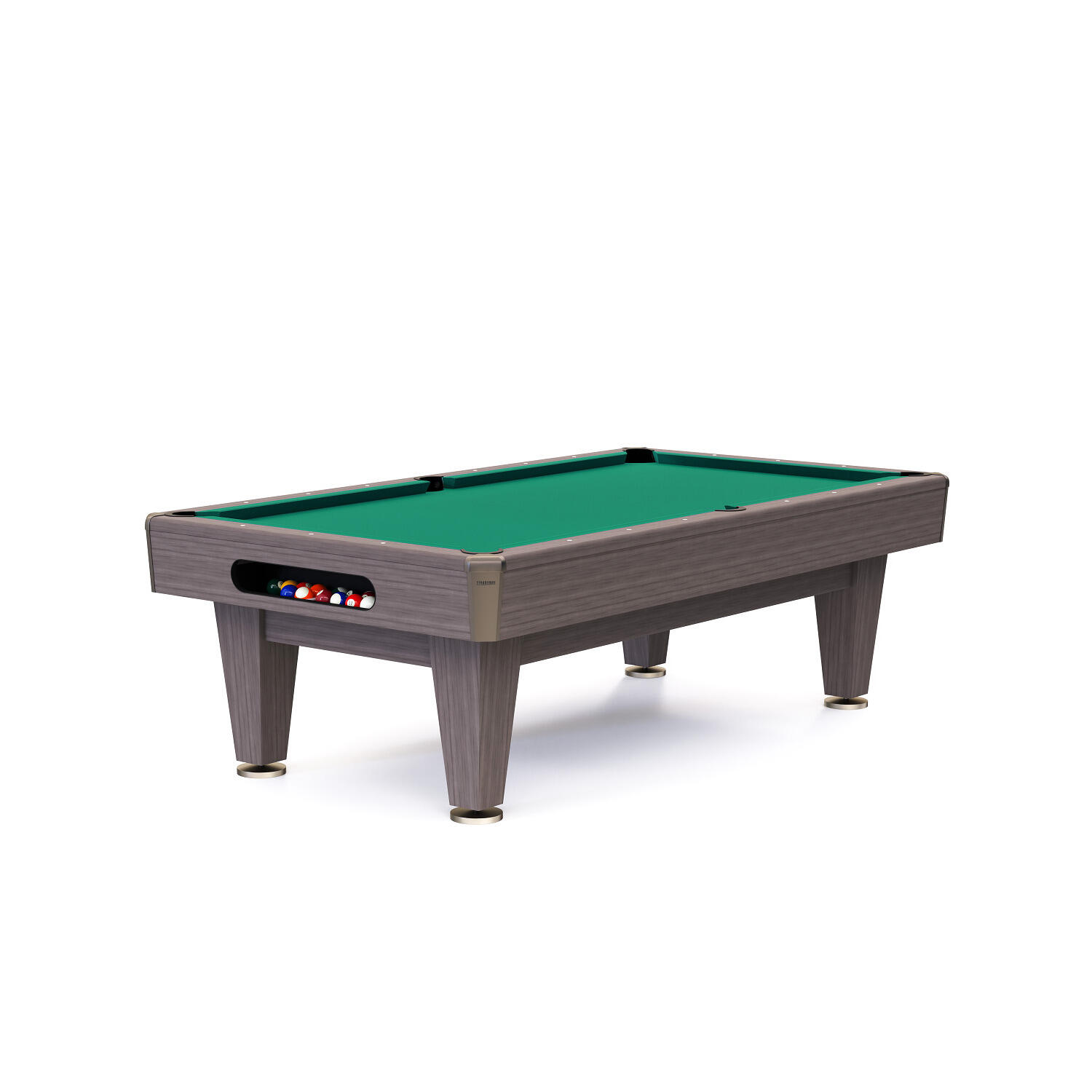 STRADIVARI Tavolo da biliardo Nero EuroSpeed Verde 8 piedi (Campo 224x112 cm) Billard