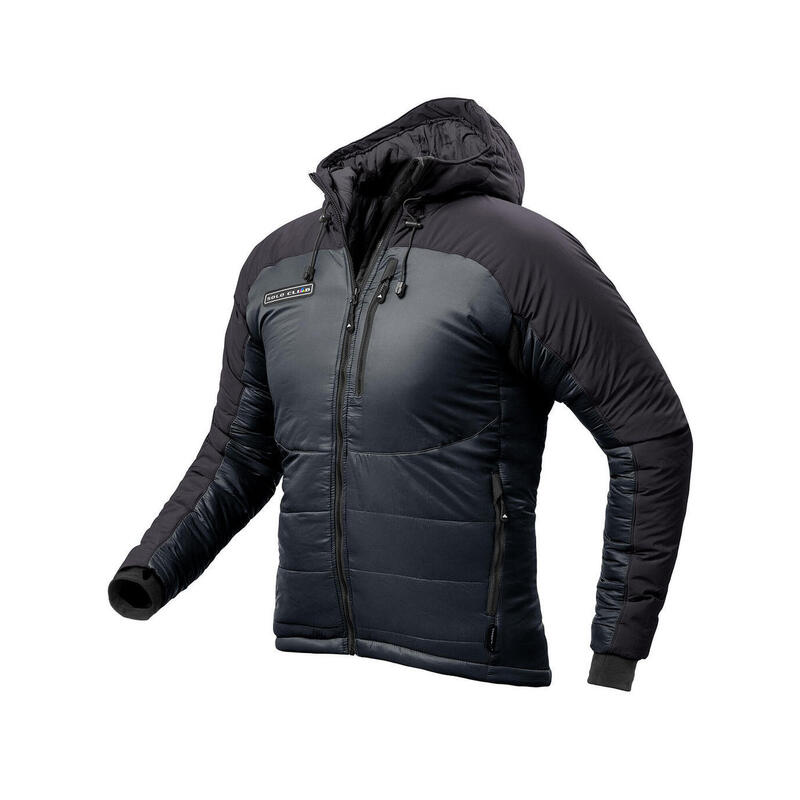 Casaco Acolchado Denali Alpinismo Homem Térmica E Impermeável Preto