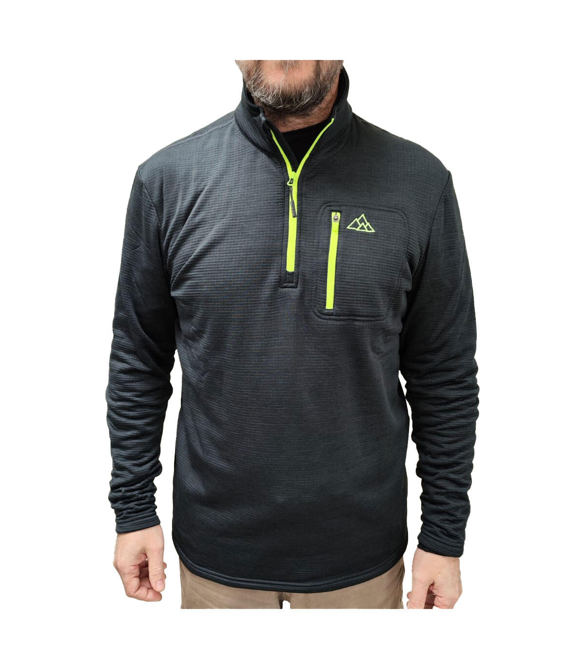 Forro Polar Transpirable de Montaña y Trekking Raptor Black Hombre Rojo 5/5