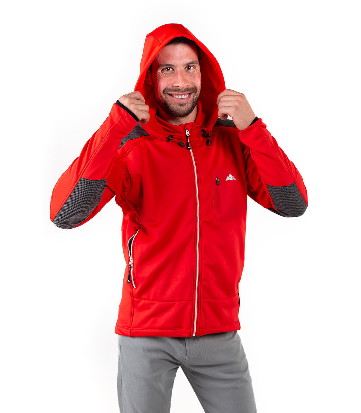 Casaco Polar Yukón Alpinismo Homem Polivalente Com Capuz Preto 4/4