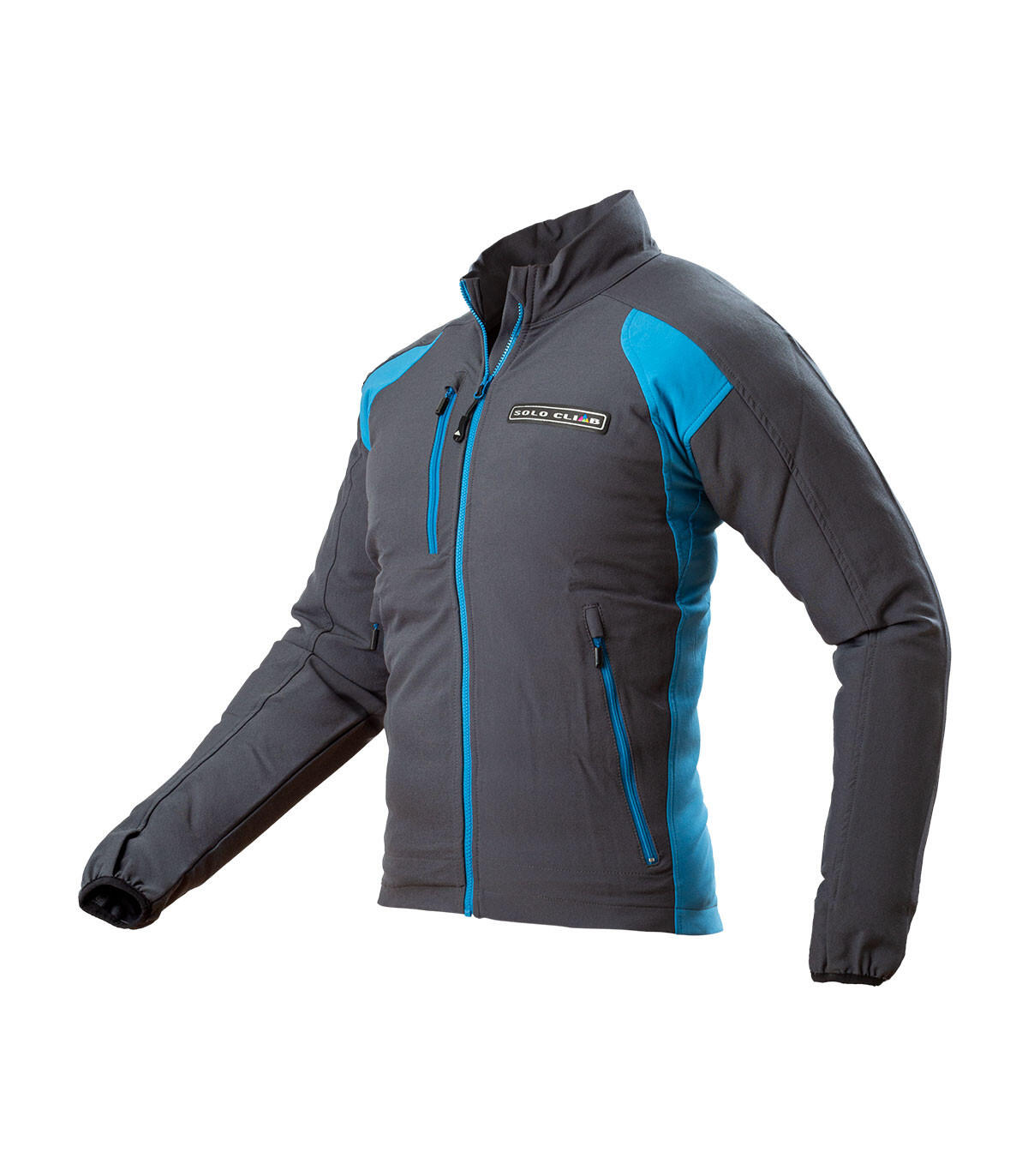 Chaqueta de Montaña, Trekking y Escalada Silence Hombre Negro-Gris 3/6