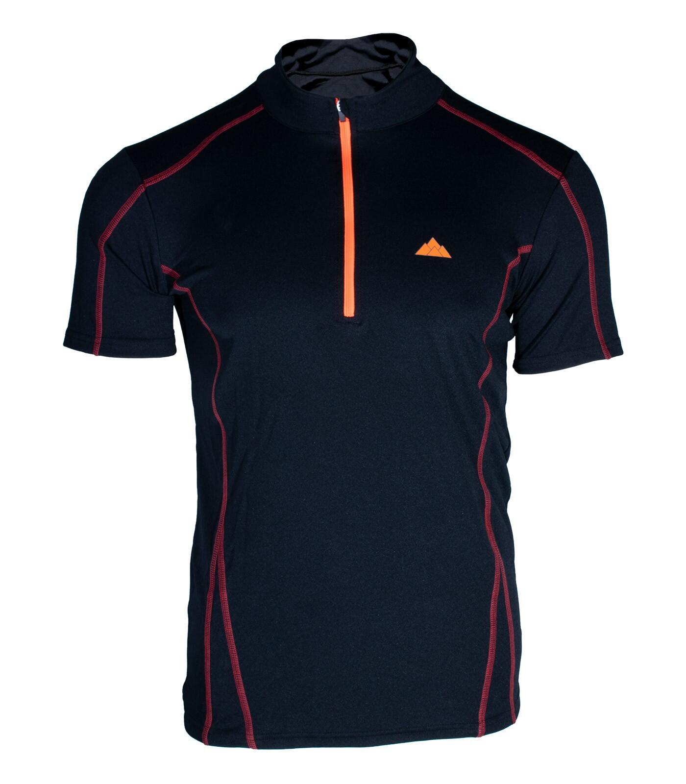 Camiseta de Montaña y Trekking Transpirable Dry Machine Hombre Negro 2/6