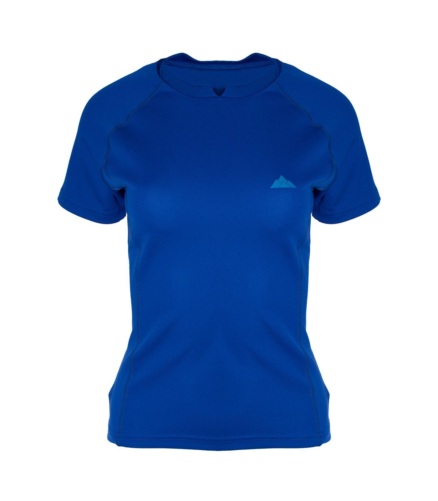 Camiseta Técnica Transpirable Escalada y Trekking Dry Fresh Mujer Azul 4/6