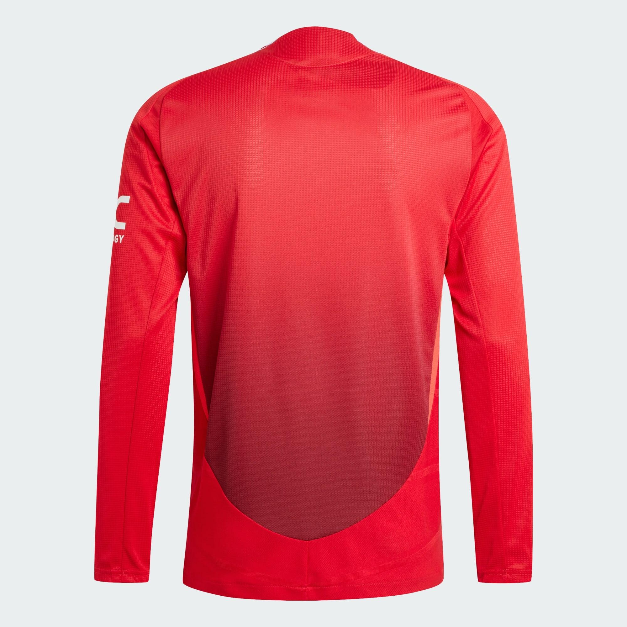 Camisola Principal Oficial de Manga Comprida 24/25 do Manchester United 7/7