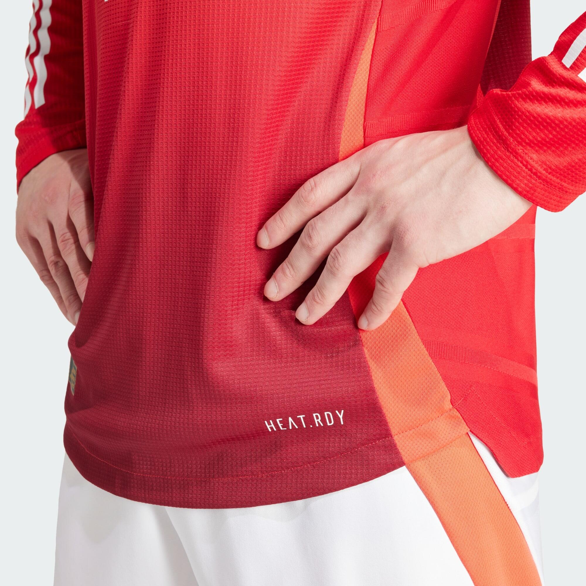 Camisola Principal Oficial de Manga Comprida 24/25 do Manchester United 6/7