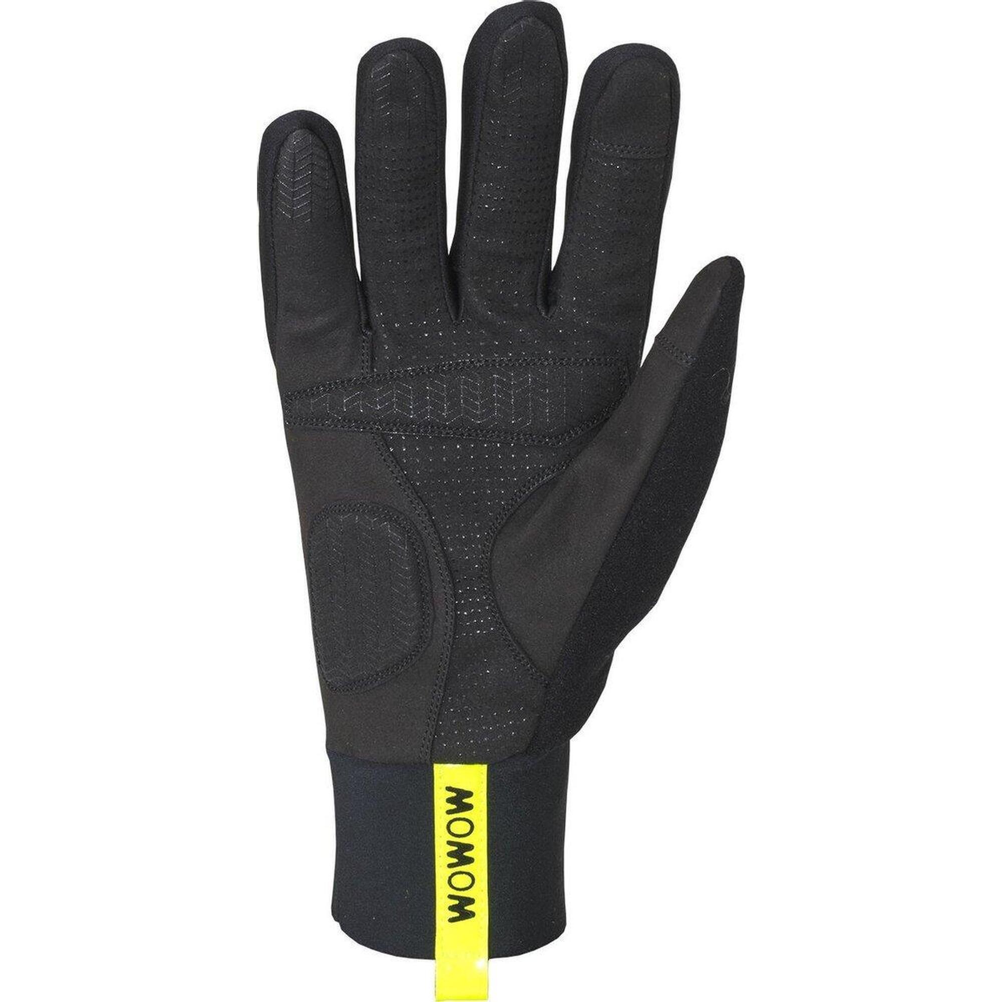 Gants vélo doigts longs réfléchissants XL - Nightstroke argent/jaune