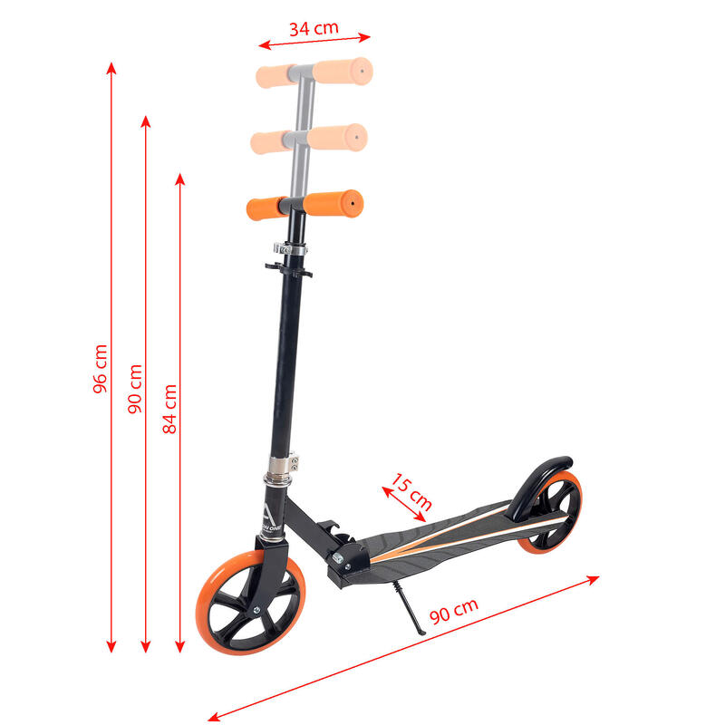 Trotineta pliabila Rave Orange, cu cric, roti 200 mm