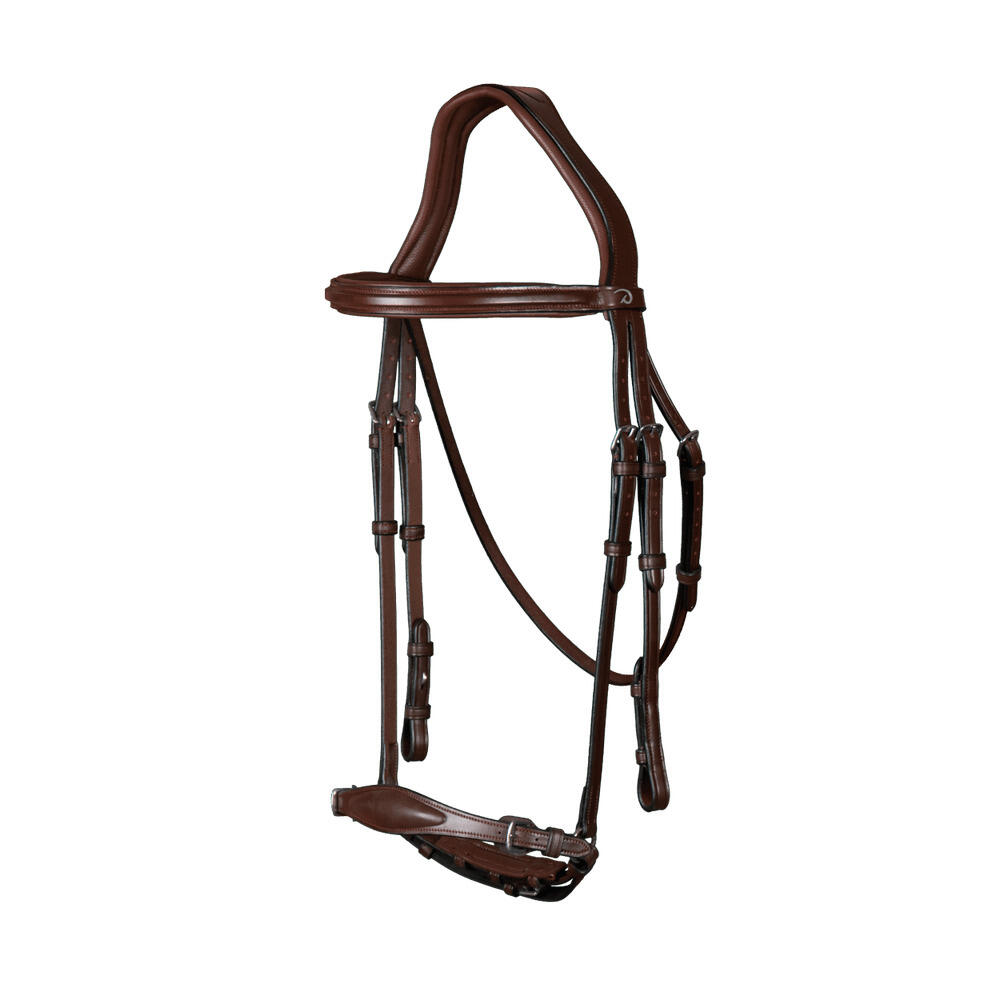 Anatomical riding bridle with adjustable noseband Dyon