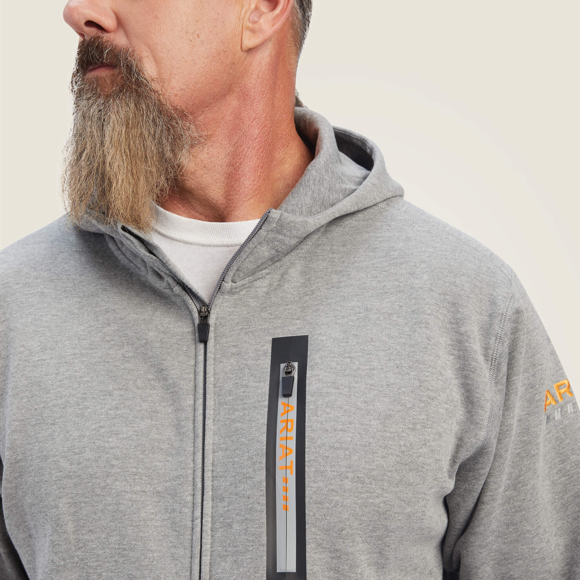 Felpa con zip a cappuccio Ariat Rebar Workman 3/3