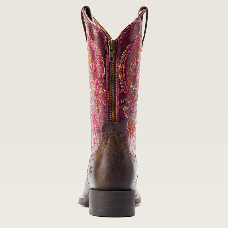 Stivali western con zip da donna Ariat